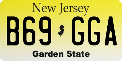 NJ license plate B69GGA