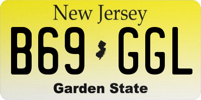 NJ license plate B69GGL