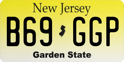 NJ license plate B69GGP