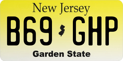 NJ license plate B69GHP