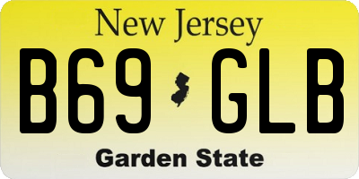 NJ license plate B69GLB