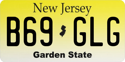 NJ license plate B69GLG
