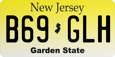 NJ license plate B69GLH