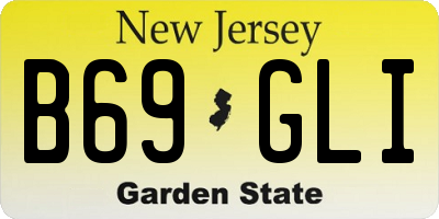NJ license plate B69GLI