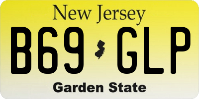 NJ license plate B69GLP