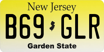 NJ license plate B69GLR