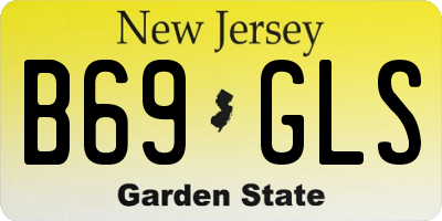 NJ license plate B69GLS