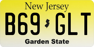 NJ license plate B69GLT