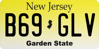 NJ license plate B69GLV