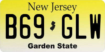 NJ license plate B69GLW
