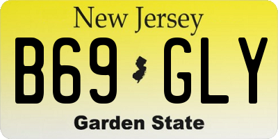 NJ license plate B69GLY