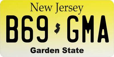 NJ license plate B69GMA