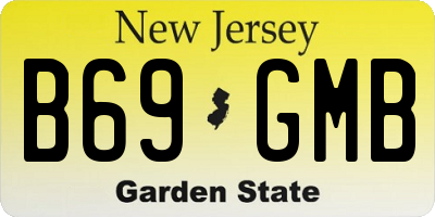 NJ license plate B69GMB