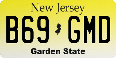 NJ license plate B69GMD