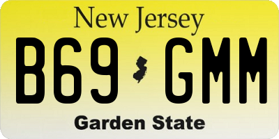 NJ license plate B69GMM