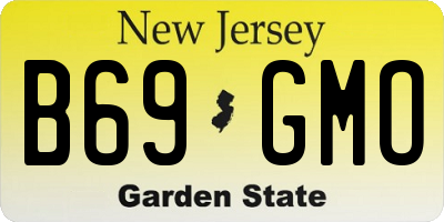 NJ license plate B69GMO