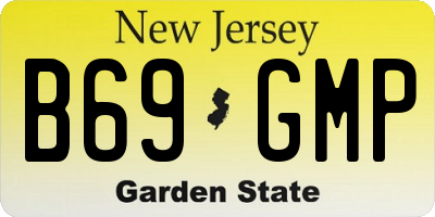 NJ license plate B69GMP