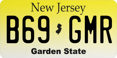 NJ license plate B69GMR