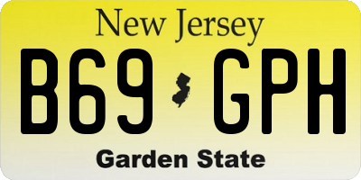 NJ license plate B69GPH