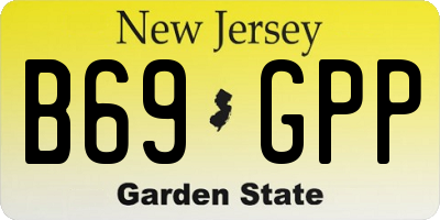 NJ license plate B69GPP