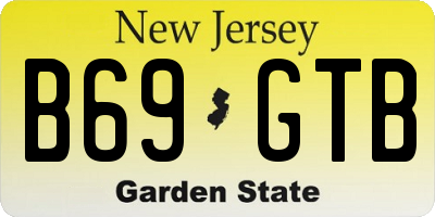 NJ license plate B69GTB