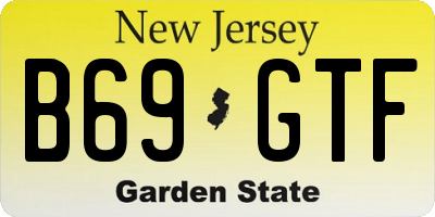 NJ license plate B69GTF
