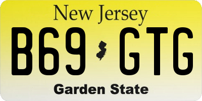 NJ license plate B69GTG