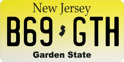 NJ license plate B69GTH