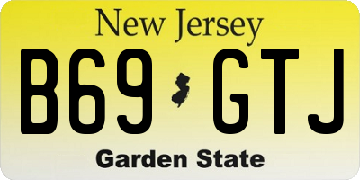 NJ license plate B69GTJ