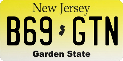 NJ license plate B69GTN