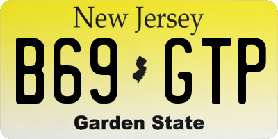 NJ license plate B69GTP