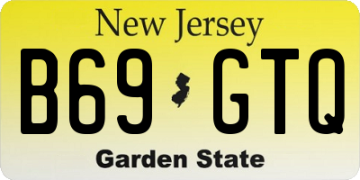 NJ license plate B69GTQ