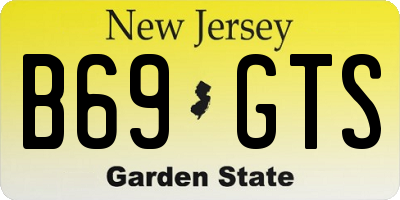 NJ license plate B69GTS