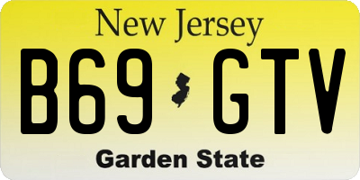 NJ license plate B69GTV