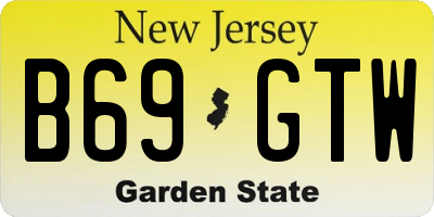 NJ license plate B69GTW