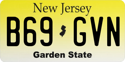 NJ license plate B69GVN