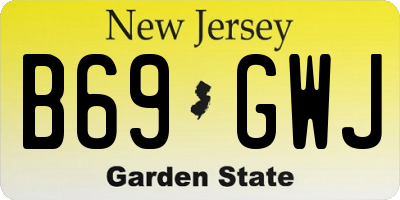 NJ license plate B69GWJ