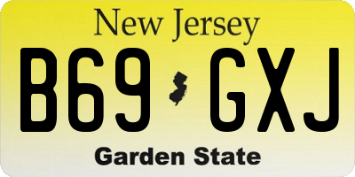 NJ license plate B69GXJ