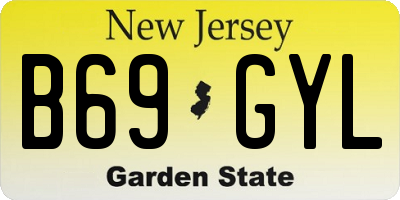 NJ license plate B69GYL