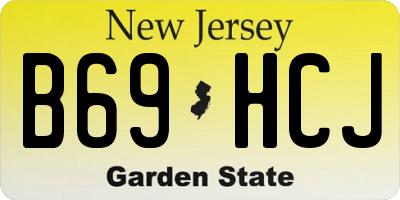 NJ license plate B69HCJ