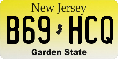 NJ license plate B69HCQ