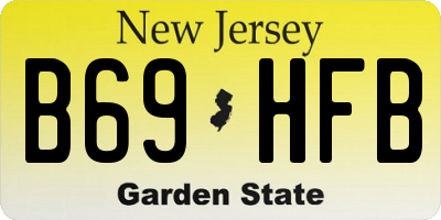 NJ license plate B69HFB