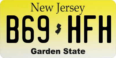 NJ license plate B69HFH