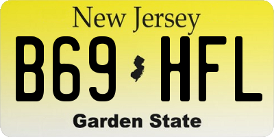 NJ license plate B69HFL