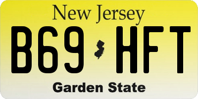 NJ license plate B69HFT