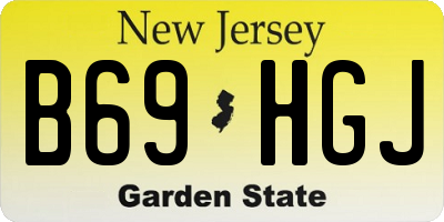 NJ license plate B69HGJ