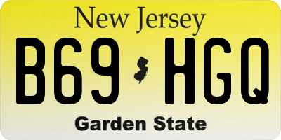 NJ license plate B69HGQ
