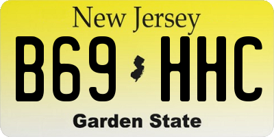 NJ license plate B69HHC