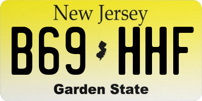 NJ license plate B69HHF