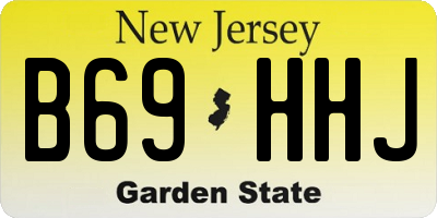 NJ license plate B69HHJ